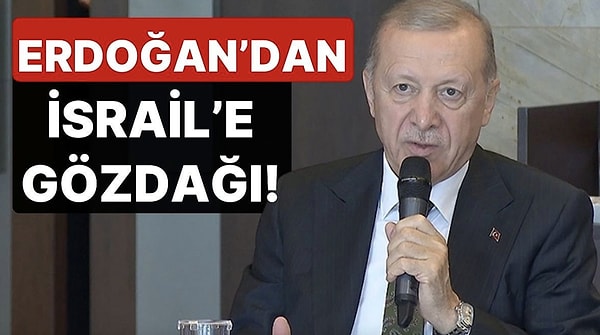 AK Parti Genel Başkanı ve Cumhurbaşkanı Recep Tayyip Erdoğan, Rize'de basın mensuplarına açıklamalarda bulundu. İsrail'in Filistin'e yönelik saldırılarına ilişkin konuşan Erdoğan, 'Biz nasıl Karabağ'a girdiysek, nasıl Libya'ya girdiysek benzerini onlara da yaparız. Yapmamak için hiç bir şey yok, sadece biz güçlü olmalıyız ki bu adımları atalım.' dedi.