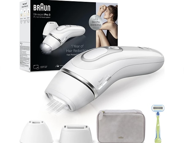 Evde epilasyon rahatlığı için ihtiyacınız olan ürün: Braun IPL Silk Expert Pro 3 PL3132