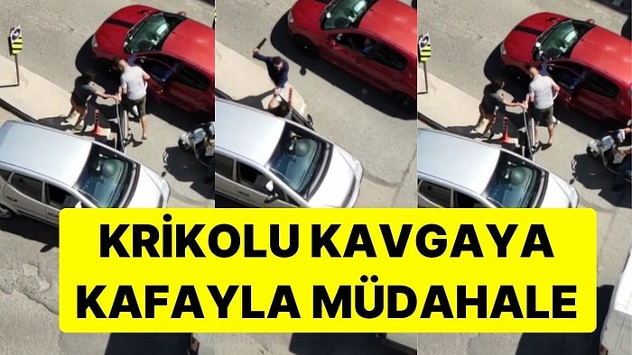 Krikolu Kavgayı Kafayla Ayırdı: Kavga Anı Kameralara Yansıdı