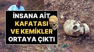 Gümüşhane’de Heyelan Sonrası 200 Yıllık Olduğu Tahmin Edilen İnsan Kafatası ve Kemikler Bulundu