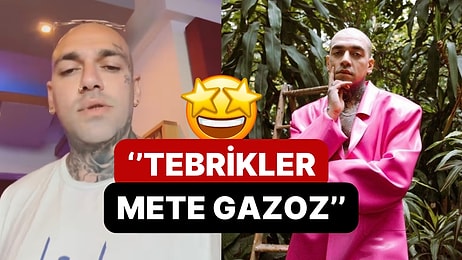 Henüz Yayınlamadığı Şarkısında Mete Gazoz'a Gönderme Yapan Ünlü Rapçi Ezhel'den ''Tebrikler Bro''lu Paylaşım