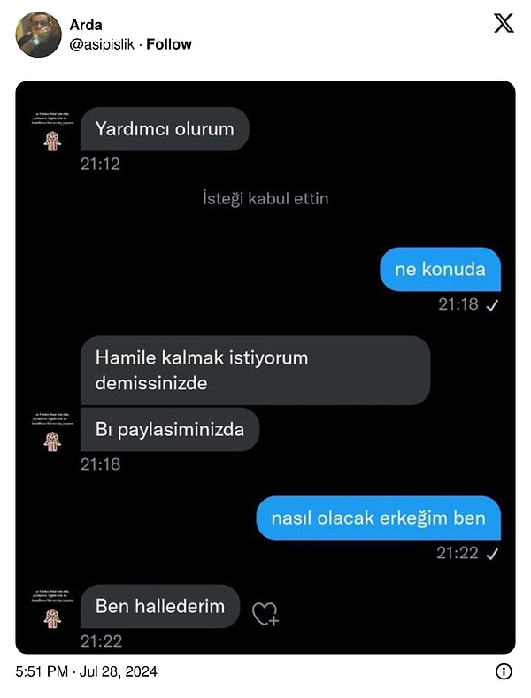 Net olayım derken kendisini canlı donör zannedenler de olmuş 👇