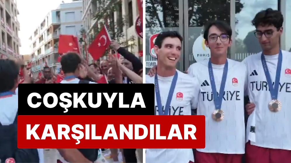 Paris 2024'te Klasik Yay Takımda İlk Madalyayı Getiren Milli Okçularımız Olimpiyat Köyünde Coşkuyla Karşılandı