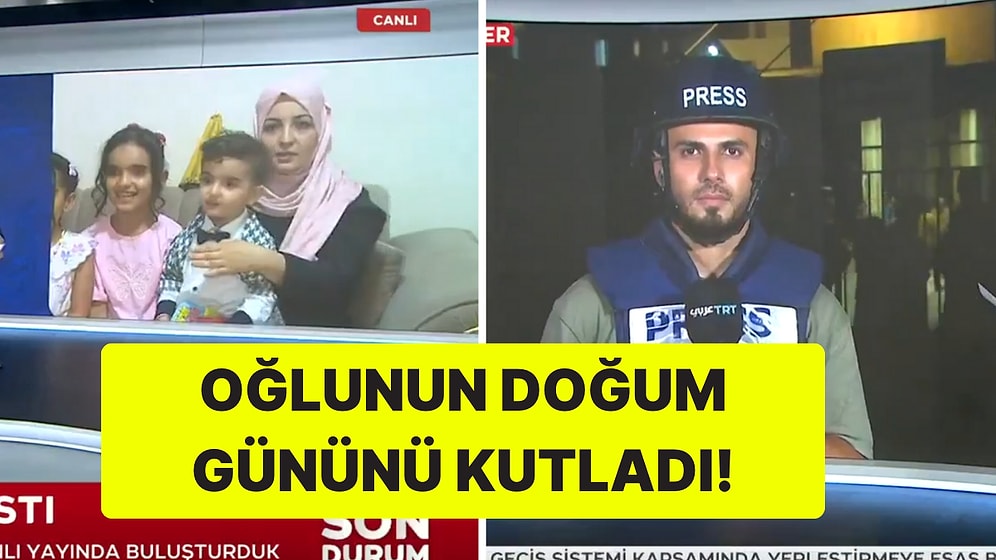 13 Aydır Gazze'de Görev Yapan Muhabir, TRT Canlı Yayınında Ailesiyle Buluştu