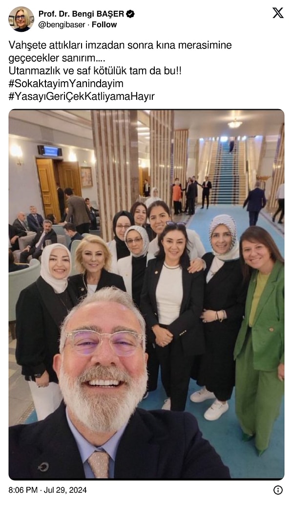 Meclisteki selfie de konuşuldu.