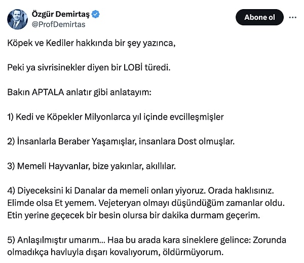 Özgür Demirtaş lobi söylemlerine böyle itiraz etti.