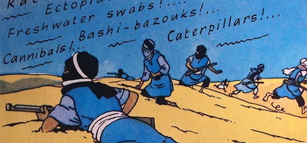 1. ''Bashi-bazouk'' kelimesinin İngilizceye Türkçeden geçtiği en bilinen örneklerden. ''Başıbozuk'' kelimesi, Osmanlı İmparatorluğu dönemindeki düzensiz ve disiplinsiz askerleri tanımlamak için kullanılıyordu.