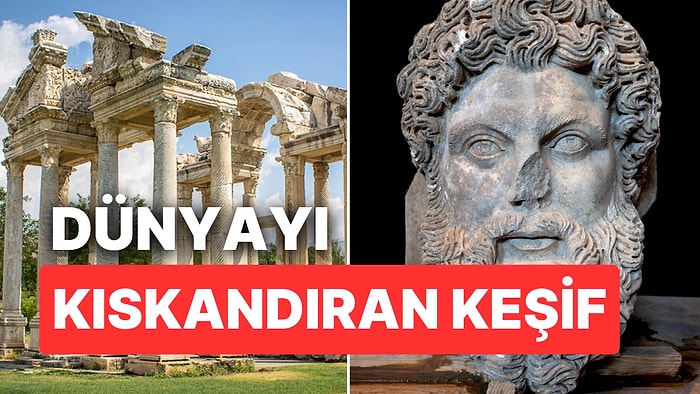 Binlerce Yıl Sonra Işığa Kavuştu: Aphrodisias'ta Müthiş Detaylarıyla Zeus Başı Bulundu!