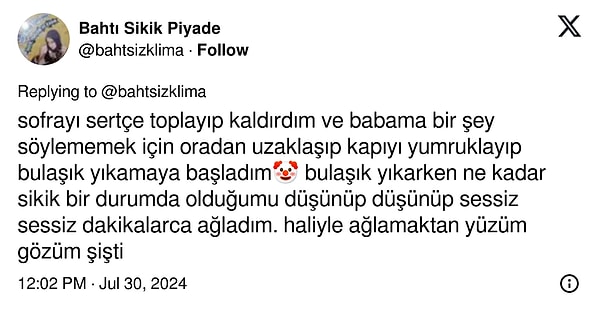 Kullanıcının babasının zihniyetine verdiği tepki ise tam anlamıyla şu şekildeymiş.👇