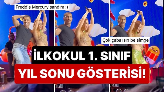 Simge Sağın'ın İlkokul Düzeyindeki Dans Şovu da Freddie Mercury Tipli Çocuk Ruhlu Dansçısı da Dillere Düştü!