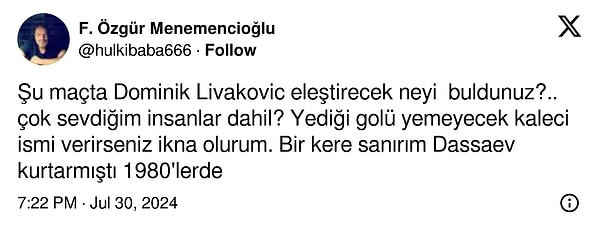 İşte 29 yaşındaki kaleciye gelen tepkiler 👇