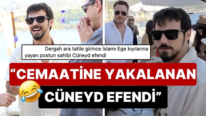 Bodrum'da Alp Navruz ve Selahattin Paşalı ile Buluşan Mert Yazıcıoğlu'nun Kameralara Attığı Bakışlar Olay Oldu