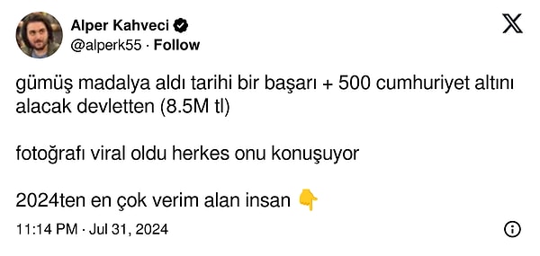 2024'ten en çok verim alan! 👇