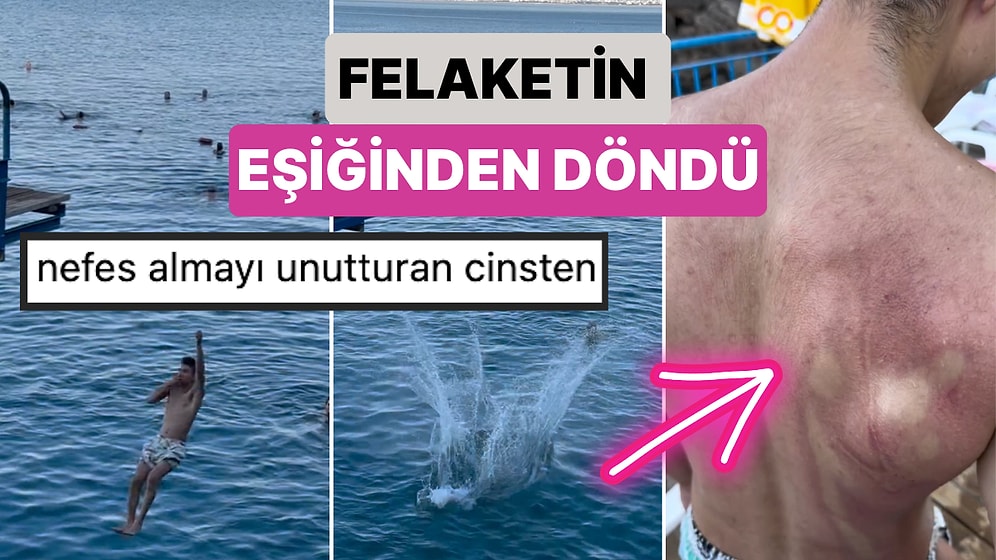 Serinlemek İçin Suya Atlayan Bir Genç Yanlış Atlayış Yapınca Felaketin Eşiğinden Döndü