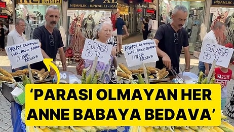 İzmirli Mısırcıdan Duygulandıran Hareket! 'Parası Olmayan Her Anne Babaya Bedava'