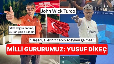 Dünya Ona Türk John Wick Diyor! Milli Atıcı Yusuf Dikeç Olimpiyatlara Karizmasıyla Damgasını Vurdu