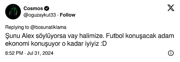 Tabii bu demeç futbol hakında söylediklerinin önüne geçti.