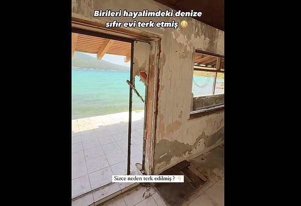 Şimdi de Muğla'da terk edilmiş bir evin görüntüleri sosyal medyada viral oldu.