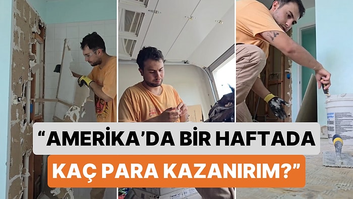 Amerika'da Fayans Parke İşi Yapan Genç 1 Haftada Ne Kadar Para Kazanılabileceğini Paylaştı