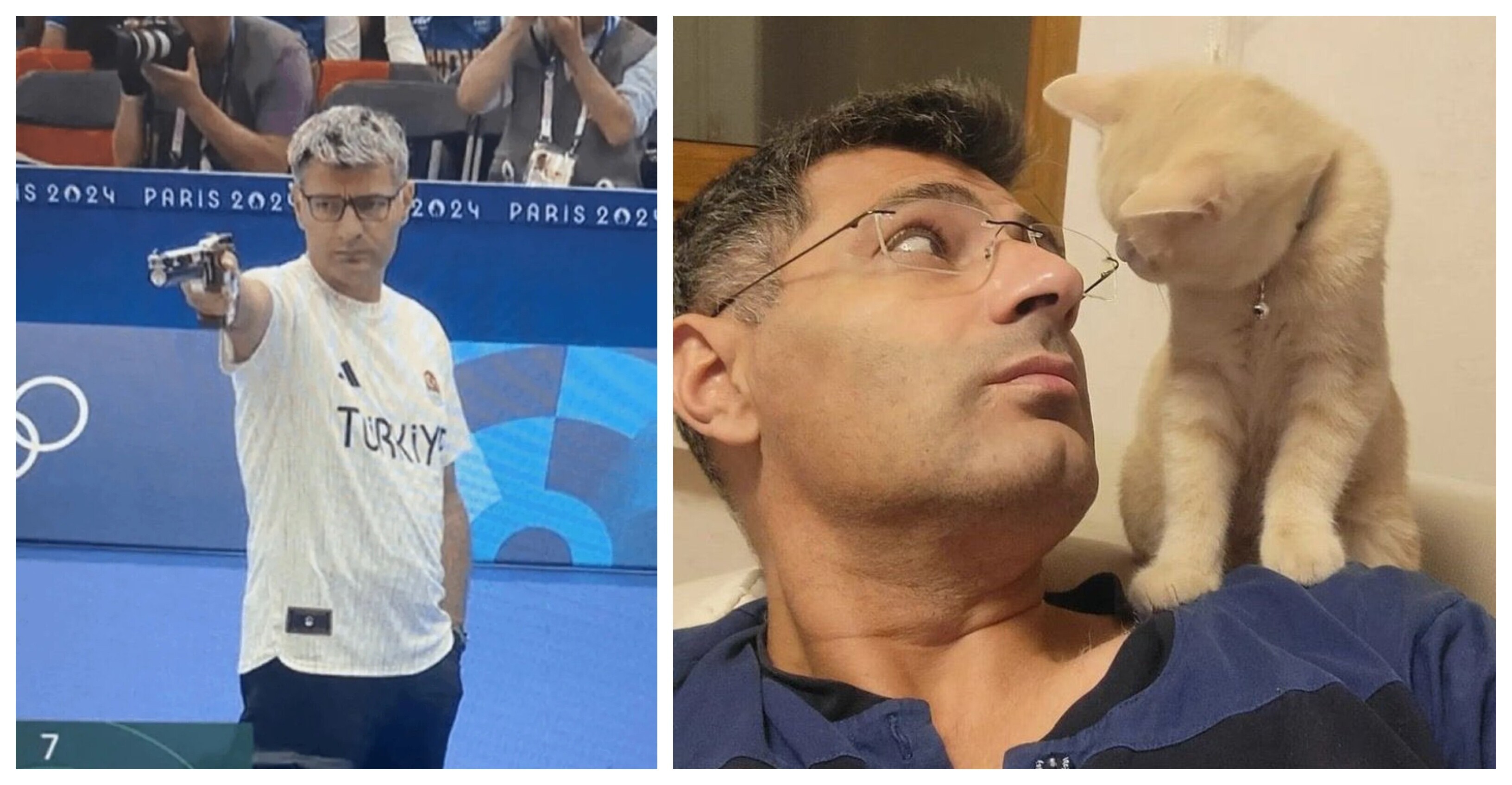 Turkish Olympic Shooter Yusuf Dikec is A Cat Person