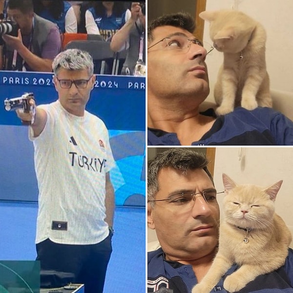 When he's not making headlines as the "Turkish John Wick" at the 2024 Paris Olympics, Turkish national shooter Yusuf Dikeç enjoys life with his beloved cat.