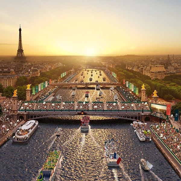 On Friday night, participating countries gathered on the Seine River to celebrate the tournament's opening.