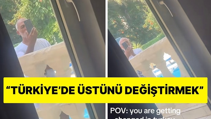 Otel Odasında Üstünü Değiştiren Turist Kadının Fotoğraflarını Çekti