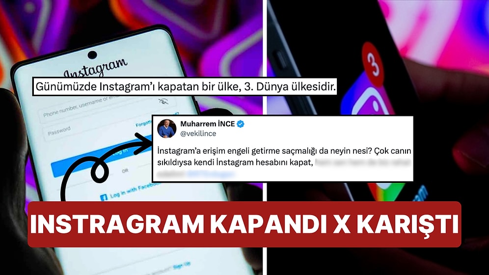 Instagram'a Erişim Engeli Geldi, Sosyal Medya Kullanıcıları X'te İsyan Etti!