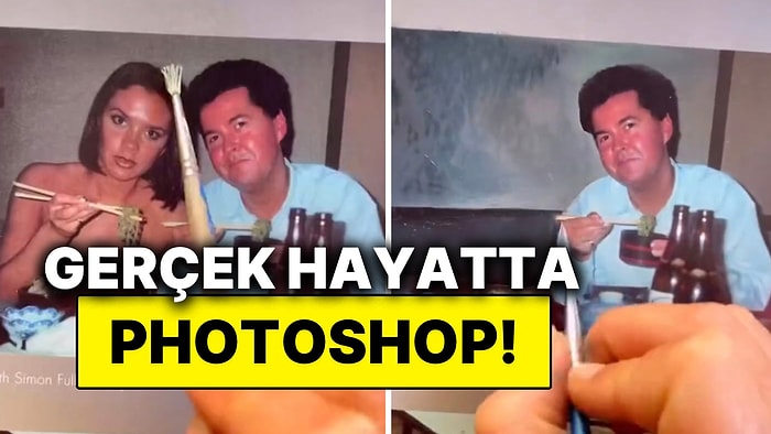 Bastırılan Fotoğraflara Resim Yeteneğiyle Resmen Photoshop Yapan İçerik Üreticisi