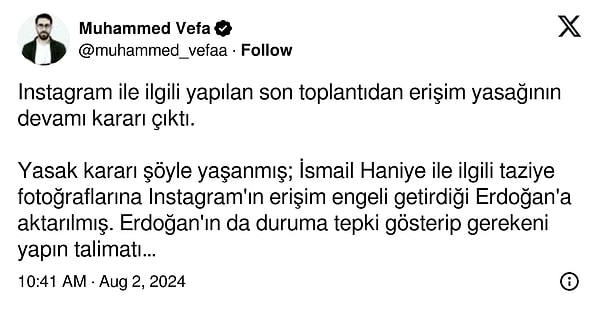 Muhammed Vefa'nın paylaşımı 👇