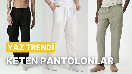 Beyazı Son Moda! Erkekler İçin 2024 Trendi Keten Pantolon Önerileri