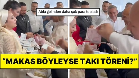 Kız İsteme ve Nişan Töreninde "Makas Kesmiyor" Sözünü Duyan Büyükler Para Yağdırdı