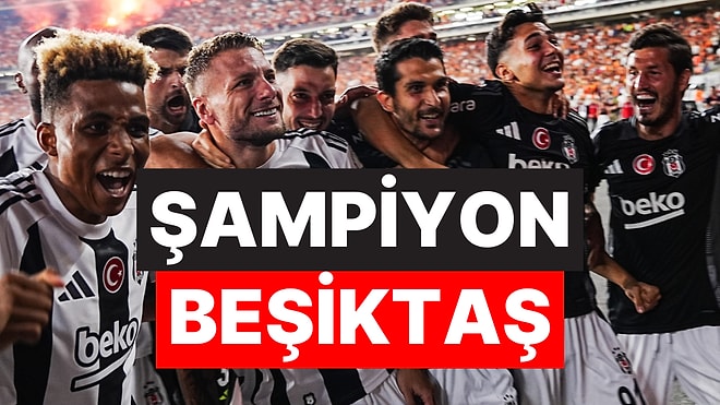 Süper Kupa'da Şampiyon Beşiktaş:  Galatasaray 5 Golle Mağlup Oldu