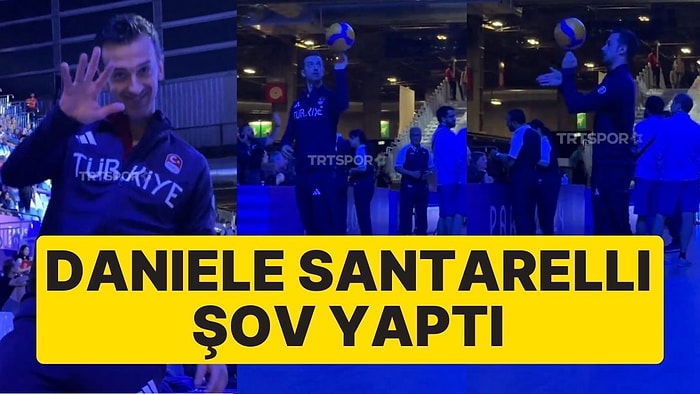 İtalya Karşılaşması Öncesi Daniele Santarelli'den Küçük Gösteri: Saha Kenarında Topla Oynadı