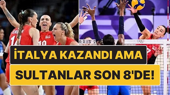 Paris 2024 Olimpiyatları'nda Filenin Sultanları İtalya'ya 3-0 Mağlup Olsa da Çeyrek Final Bileti Cepte!