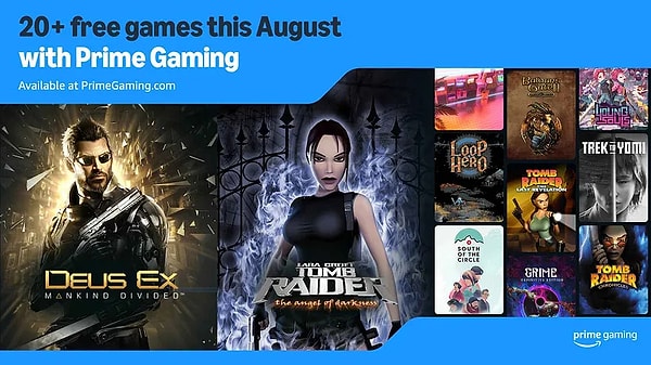 Amazon Prime Gaming ağustos ayında kullanıcılarının karşısına tam 20 oyunla birden çıkıyor.