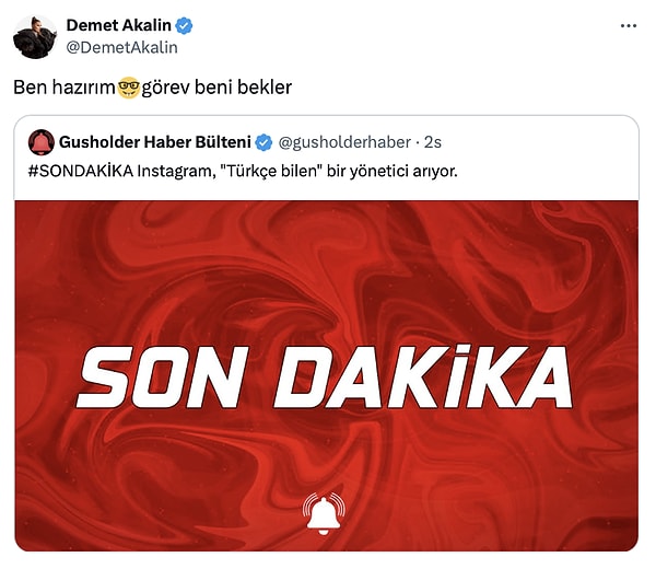 "Ben hazırım, görev beni bekler" dedi! 😂