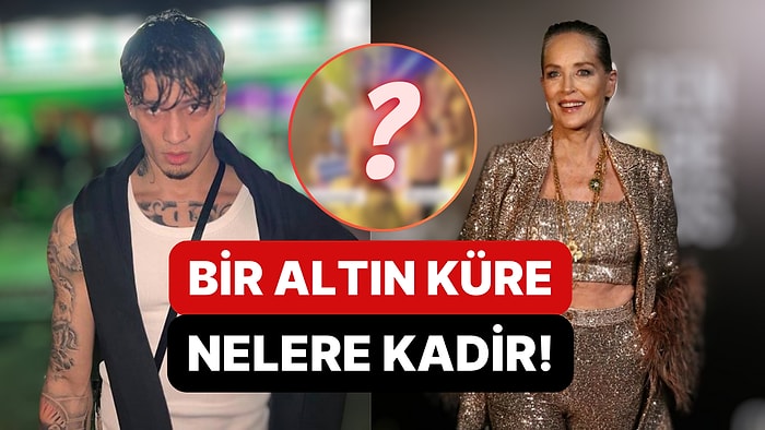 Kırk Yıl Düşünsek Aklımıza Gelmez: Sharon Stone ve Rapçi Emirhan Çakal Altın Küre'de Aynı Objektife Yansıdı