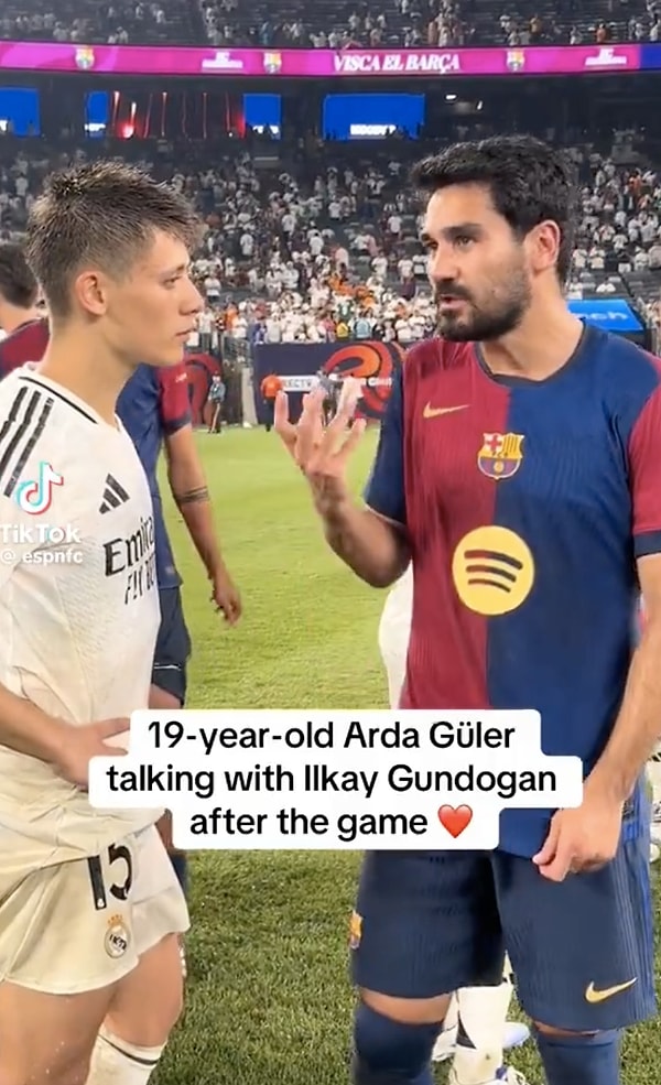 Gündoğan, Arda Güler'e bir oyuncudan bahsediyor ve sinirini atıyordu.