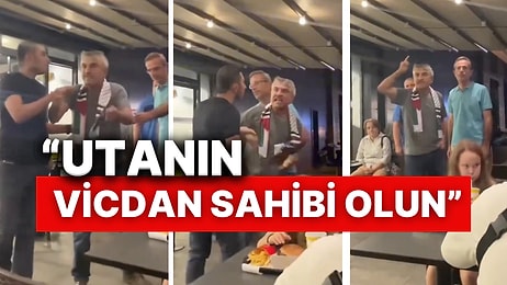 Fast Food Zincirinde Yemek Yiyenlerin Yanına Gelerek Protesto Eden Adam Gergin Anlara Sebep Oldu