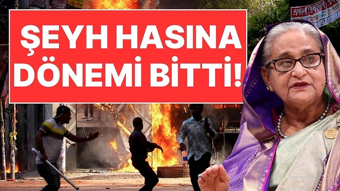 Bangladeş Başbakanı Şeyh Hasina İstifa Edip Helikopterle Ülkesinden Ayrıldı!