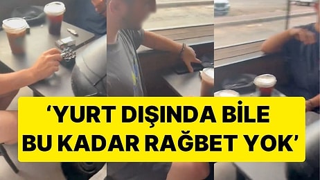 Gurbetçiden Kahve Zincirinde Oturan Gençlere 'Filistin' Protestosu: 'Yurt Dışında Bile Rağbet Yok'