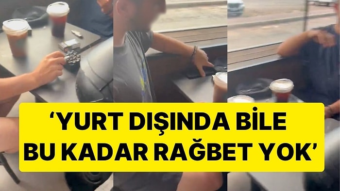 Gurbetçiden Kahve Zincirinde Oturan Gençlere 'Filistin' Protestosu: 'Yurt Dışında Bile Rağbet Yok'