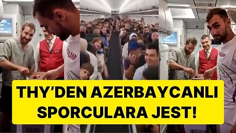 THY'den Olimpiyatlarda Altın Madalya Kazanan Azerbaycanlı Sporculara Pastalı Jest