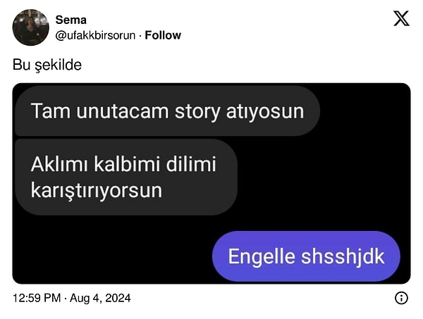 Böyle bir mesajın karşılığı bu mu olmalıydı?