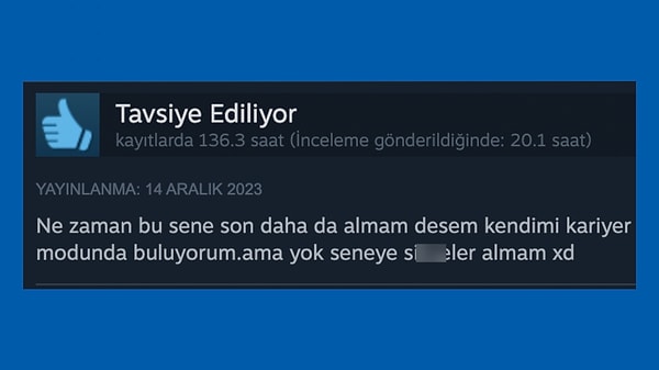 Kaçarı yok, bizim bu haracı her sene seve seve vereceğimizi kabullenmemiz lazım.