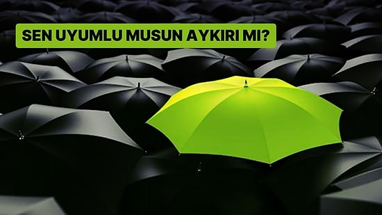 Sen Uyumlu musun Aykırı mı?