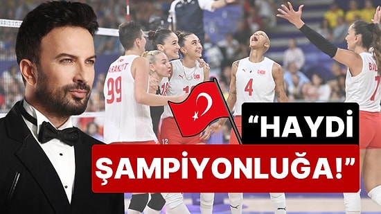 Zafer Filenin Sultanları'nın: Olimpiyatlarda Çin'i Yenip Yarı Finale Yükselen Kızlara Tarkan'dan Destek!