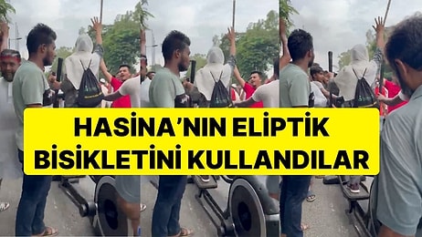 Bangladeş'te Başbakanlık Konutunu Yağmalayan Göstericiler, Hasina'nın Eliptik Bisikletini Kullandı