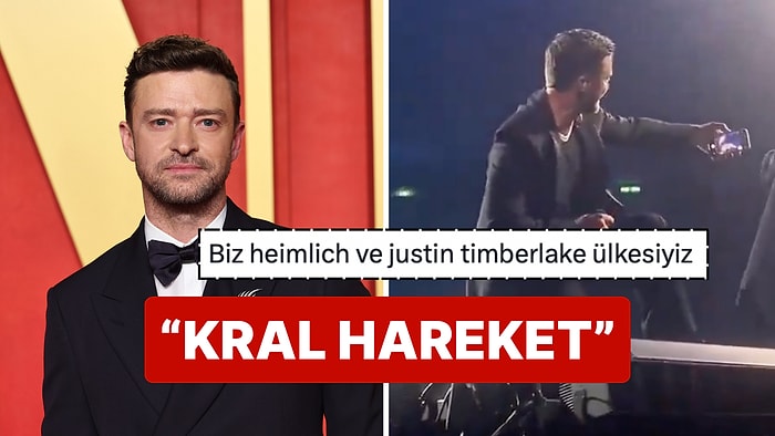 Şarkısını Yarıda Kesip Türk Hayranıyla Fotoğraf Çekilen Justin Timberlake'in Konser Görüntüleri Gündem Oldu!